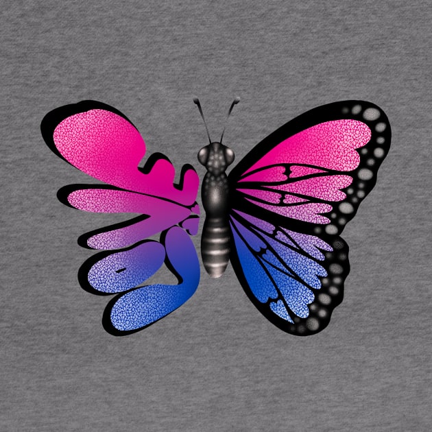 Bi Pride Butterfly by JessieiiiDesign